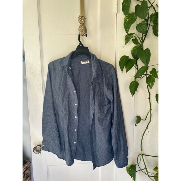 Express men’s size medium polka dot shirt - Picture 1 of 7